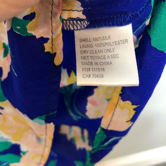 Yumi Kim Silk Blue Floral Print Tiered Maxi Dress - Picture 7 of 14